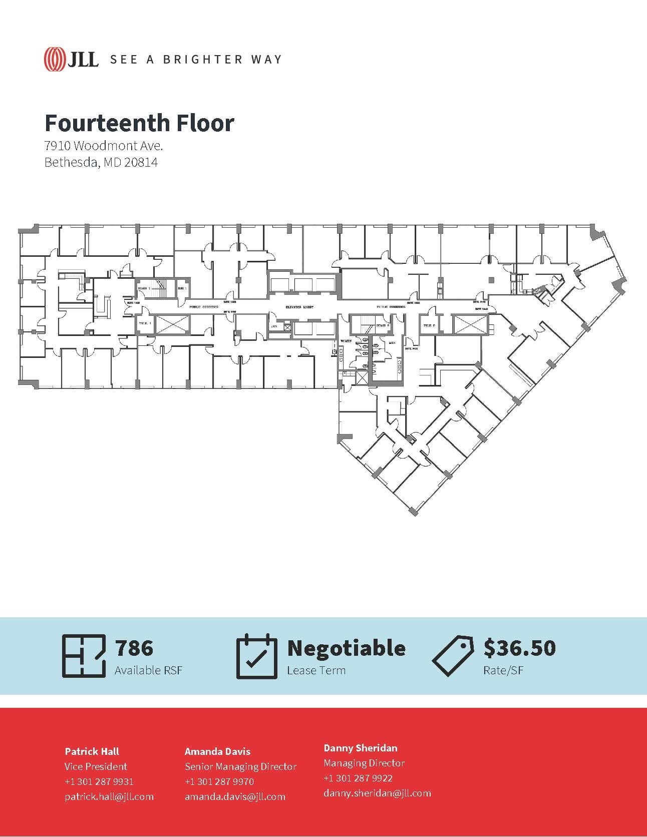 7910 Woodmont Ave, Bethesda, MD for lease Floor Plan- Image 1 of 1