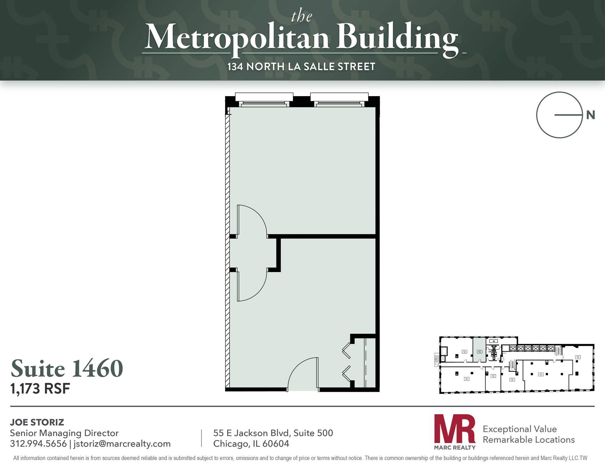 134 N LaSalle St, Chicago, IL for lease Floor Plan- Image 1 of 1