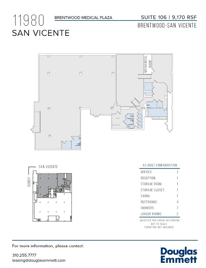 11980 San Vicente Blvd, Los Angeles, CA for lease Floor Plan- Image 1 of 13