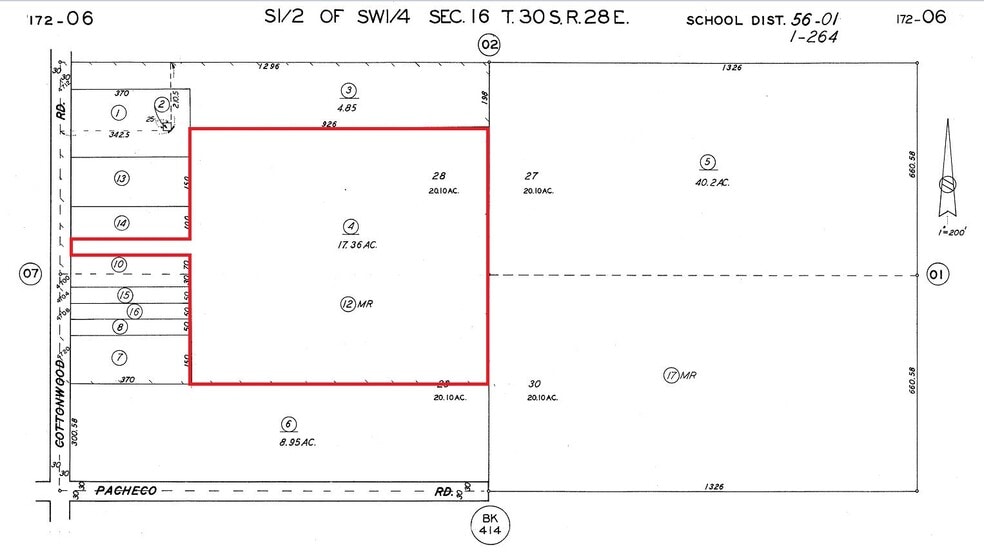 Cottonwood Rd & E Pacheco (APN - 172-060-04) rd, Bakersfield, CA for sale - Building Photo - Image 2 of 2