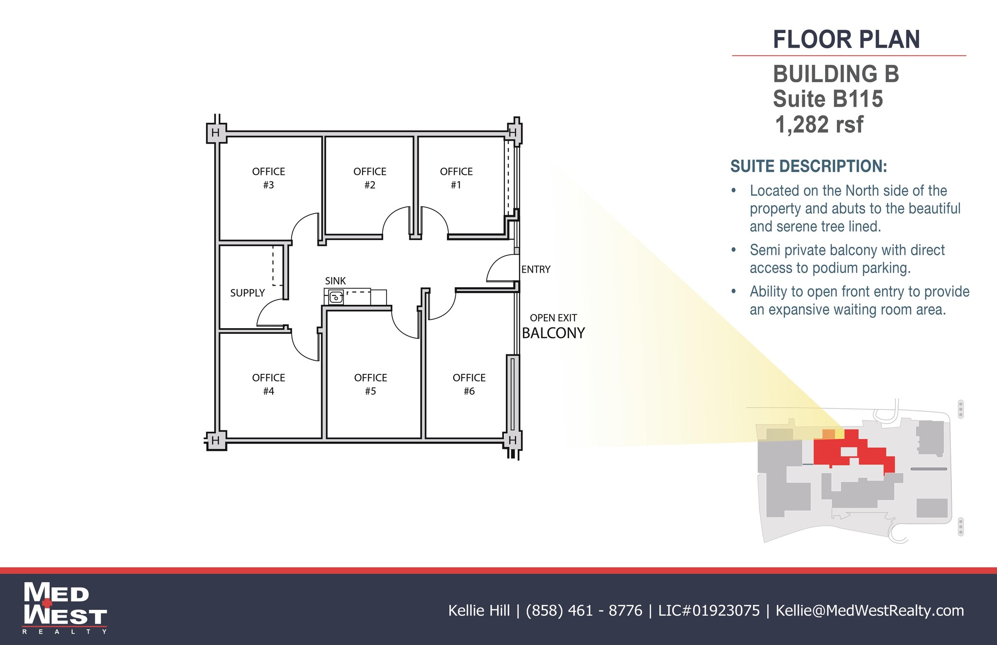 8950 Villa La Jolla Dr, La Jolla, CA for lease Floor Plan- Image 1 of 1