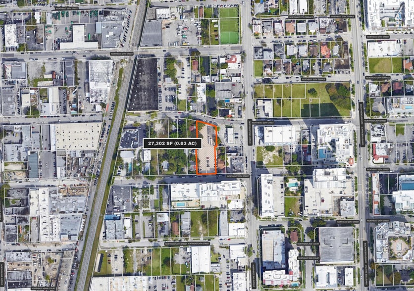161 NE 25th St, Miami, FL for lease - Aerial - Image 2 of 9