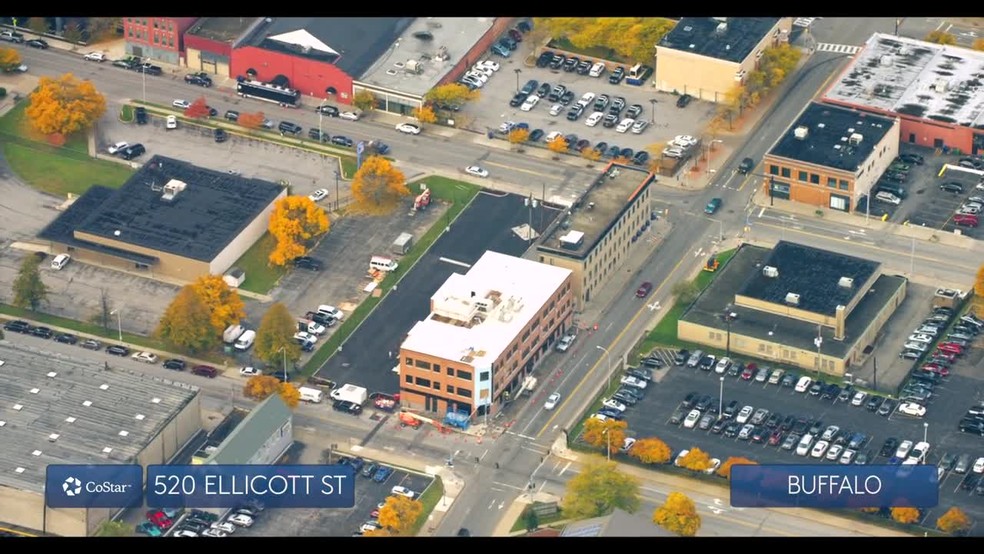 520 Ellicott St, Buffalo, NY for lease - Aerial Video - Image 2 of 10