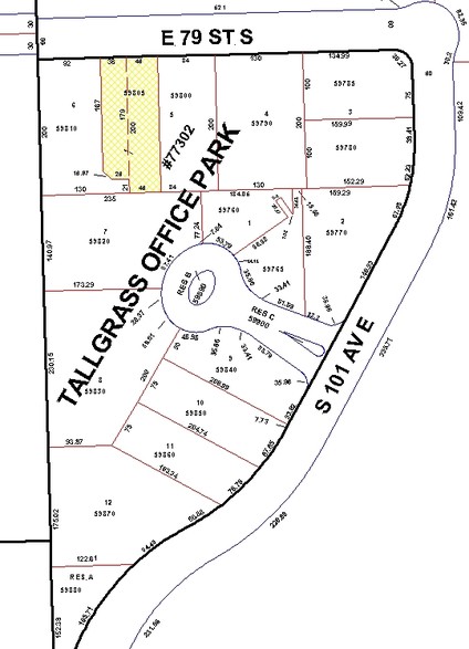 10108 E 79th St, Tulsa, OK for sale - Plat Map - Image 1 of 1