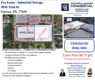 More details for 5030 32nd St, Groves, TX - Industrial for Lease
