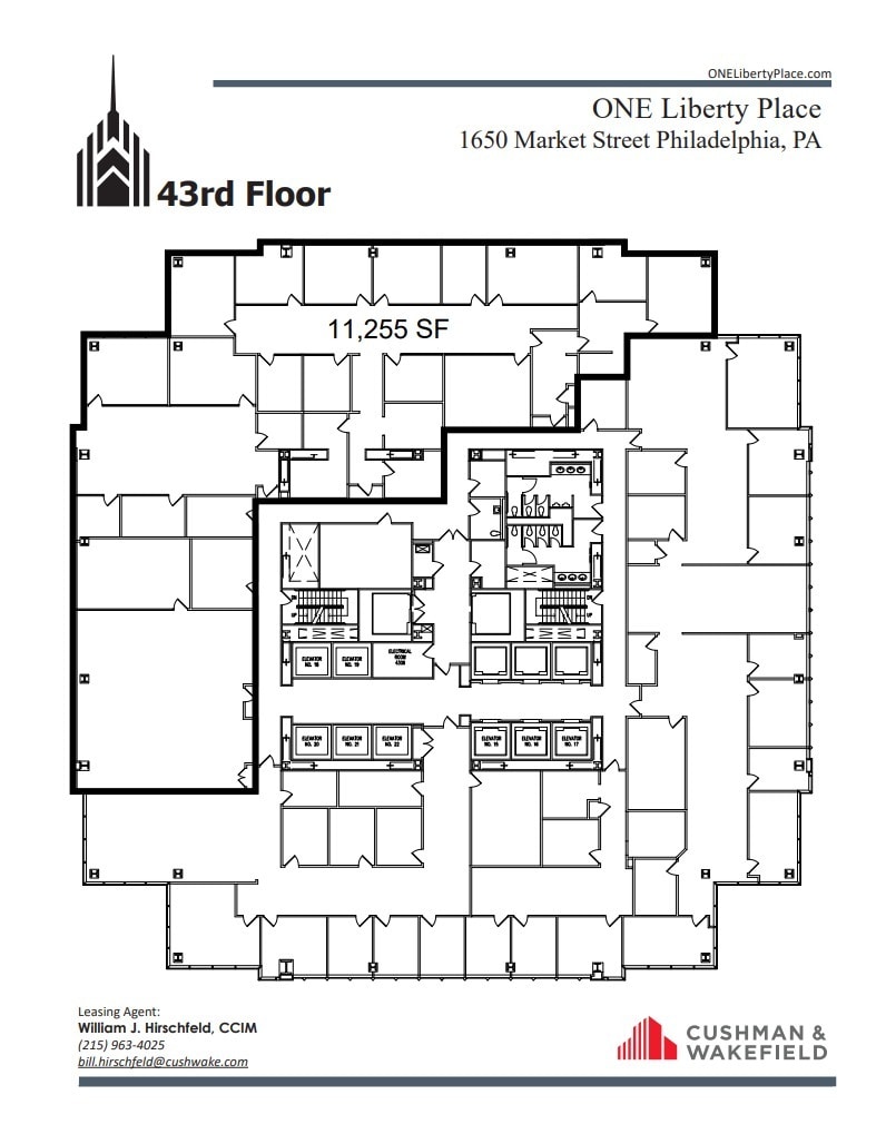1650 Market St, Philadelphia, PA for lease Floor Plan- Image 1 of 1