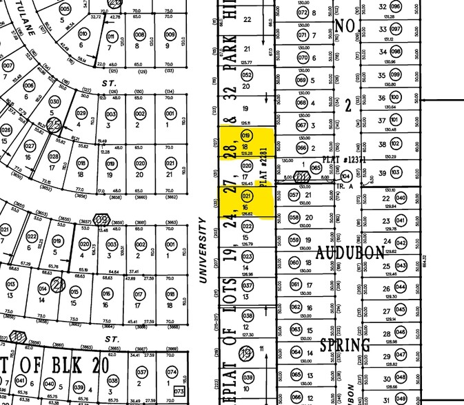 127 University Dr, Colorado Springs, CO for sale - Plat Map - Image 2 of 9