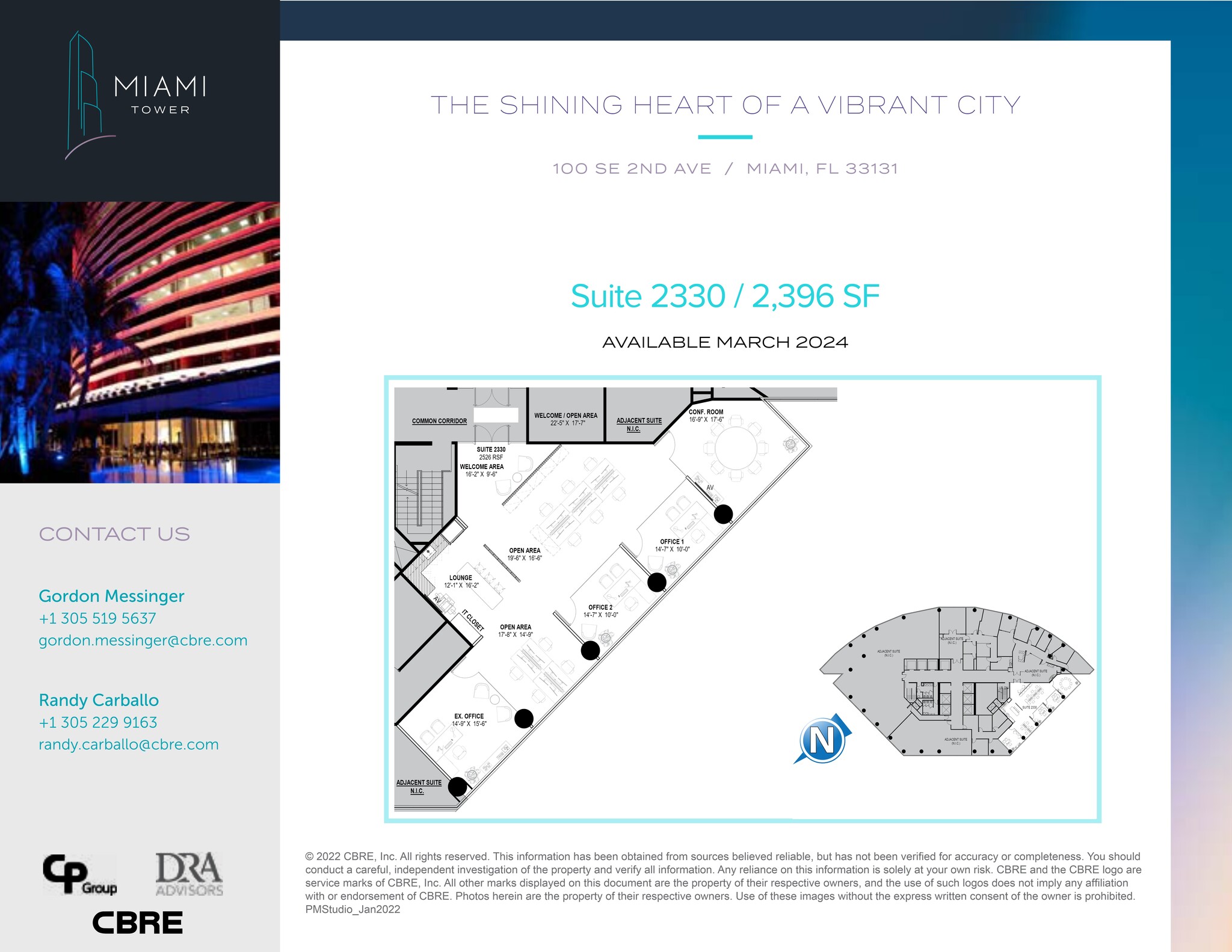 100 SE 2nd St, Miami, FL for lease Site Plan- Image 1 of 1