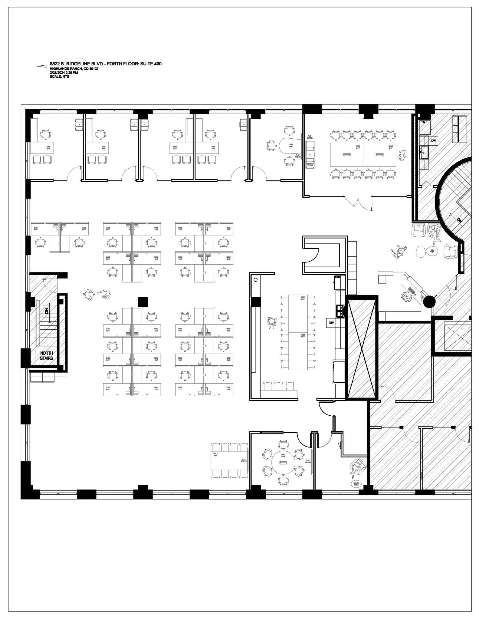 8822 S Ridgeline Blvd, Highlands Ranch, CO for lease Floor Plan- Image 1 of 1
