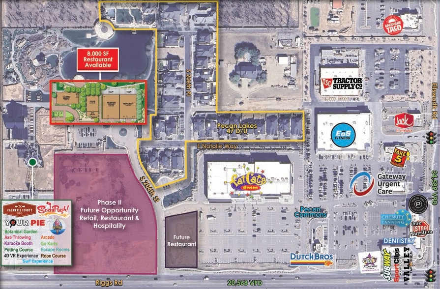 W/NWC Riggs Rd & Ellsworth Rd, Queen Creek, AZ for lease - Aerial - Image 2 of 2