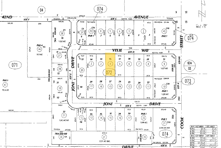 74854 Velie Way, Palm Desert, CA for lease - Plat Map - Image 3 of 3