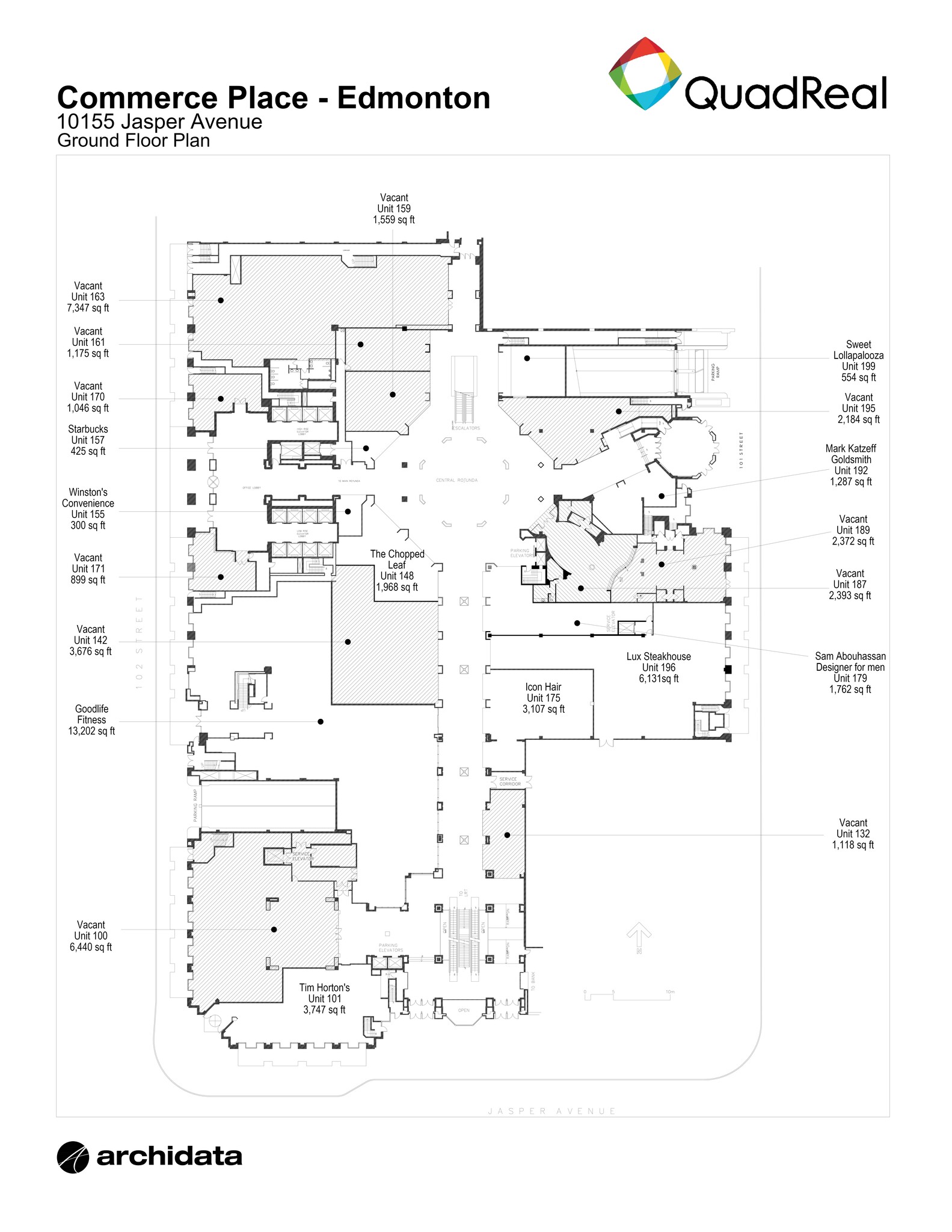 10155 102nd St NW, Edmonton, AB for lease Site Plan- Image 1 of 1