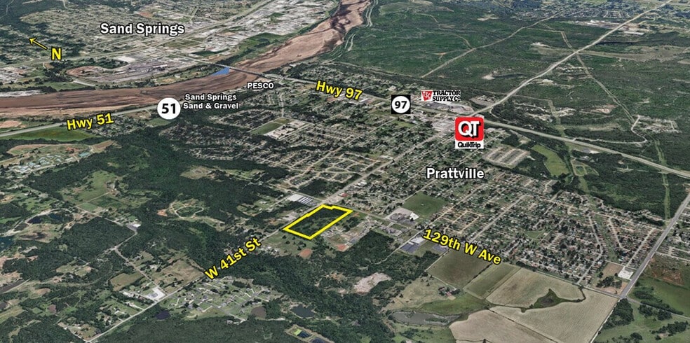 W 41st and 129th W Ave, Sand Springs, OK for sale - Building Photo - Image 2 of 6