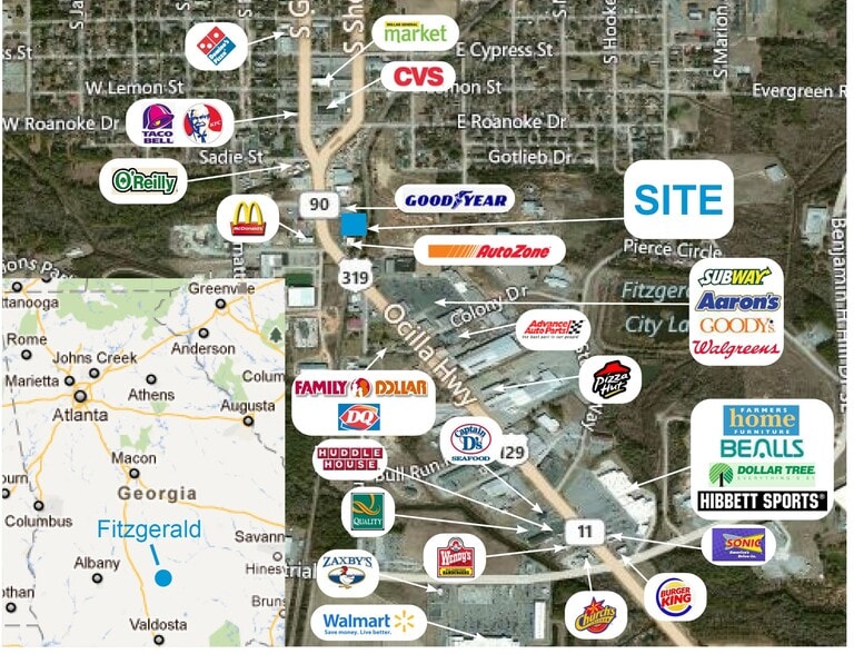 140 Ocilla Hwy, Fitzgerald, GA for sale - Building Photo - Image 1 of 1