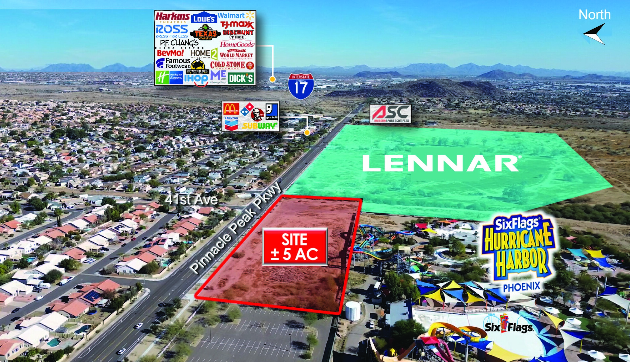 SEC 43rd Ave & Pinnacle Peak Rd, Glendale, AZ for lease Building Photo- Image 1 of 1