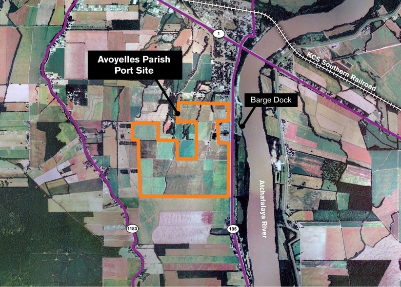 LA Hwy 105 South, Simmesport, LA 71369 Avoyelles Parish Port