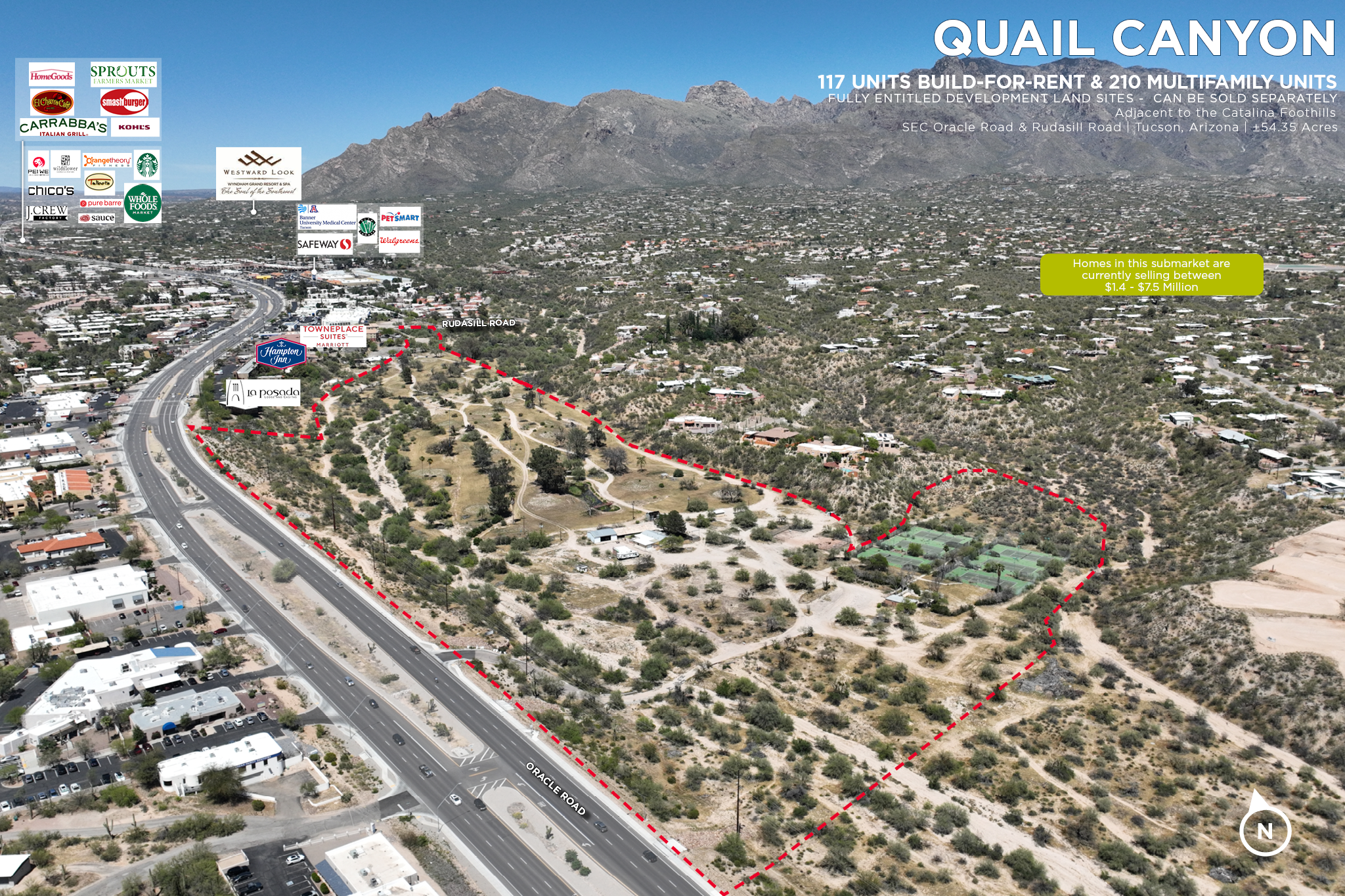 303 W Rudasill Rd, Tucson, AZ for sale Aerial- Image 1 of 6