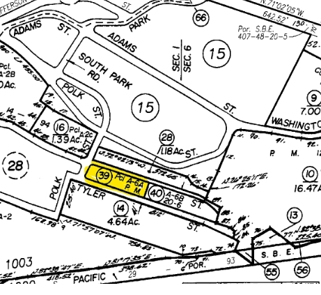 925-1075 Jackson St, Benicia, CA for lease - Plat Map - Image 2 of 2