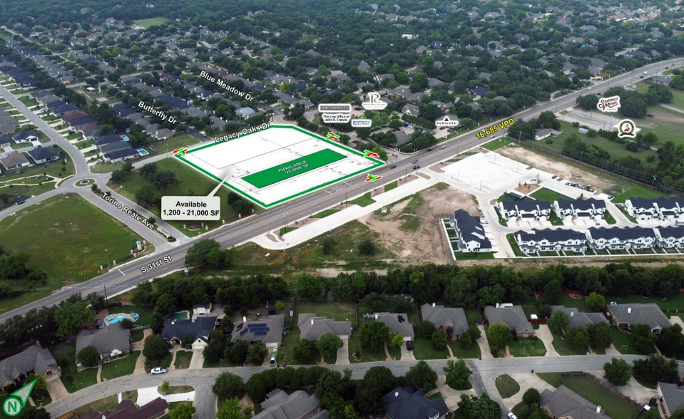 2551 Blue Meadow Dr, Temple, TX for lease - Aerial - Image 2 of 2