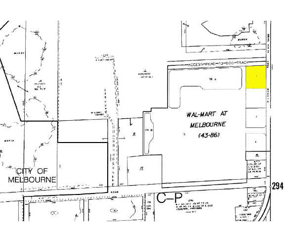 1070 N Wickham Rd, Melbourne, FL for lease - Plat Map - Image 3 of 5