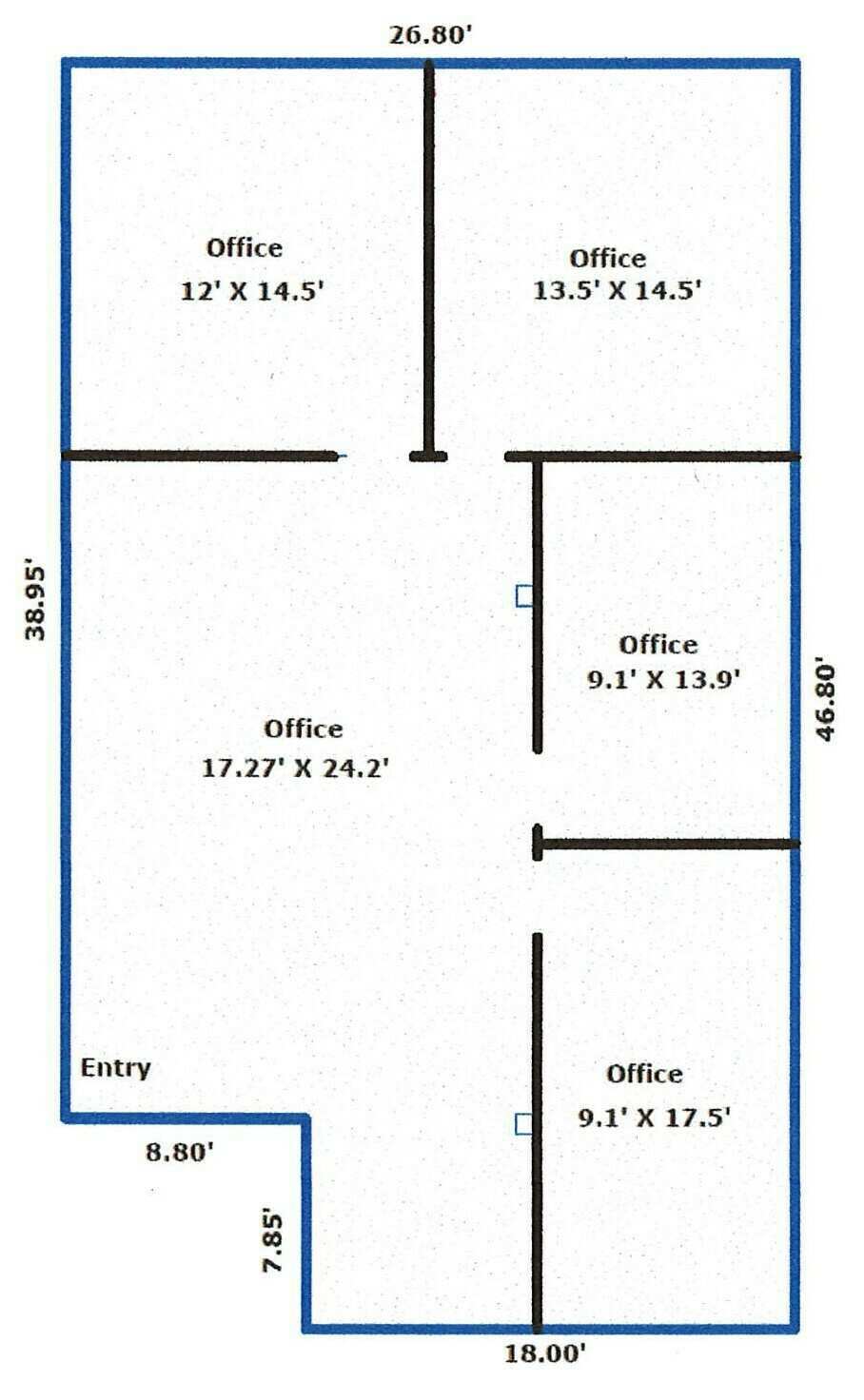 9725 SW Beaverton Hillsdale Hwy, Beaverton, OR for lease Floor Plan- Image 1 of 1