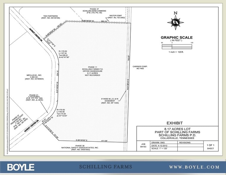 100 N Market Center Dr, Collierville, TN for sale - Site Plan - Image 3 of 4