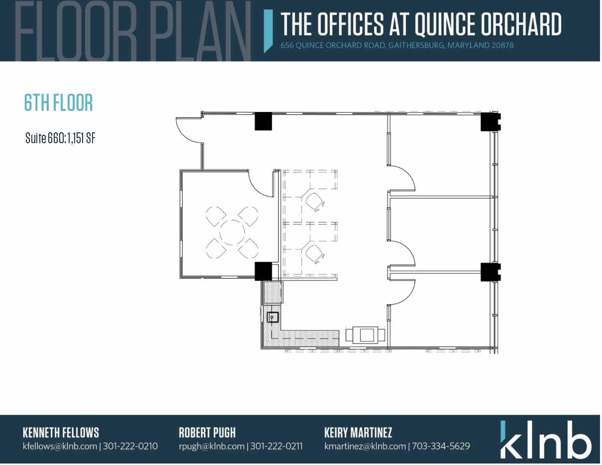 656 Quince Orchard Rd, Gaithersburg, MD for lease Floor Plan- Image 1 of 1