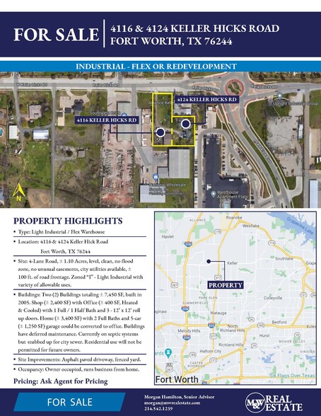 4116-4124 Keller Hicks Rd, Fort Worth, TX for sale - Building Photo - Image 1 of 8