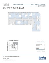 1801 Century Park E, Los Angeles, CA for lease Floor Plan- Image 1 of 1