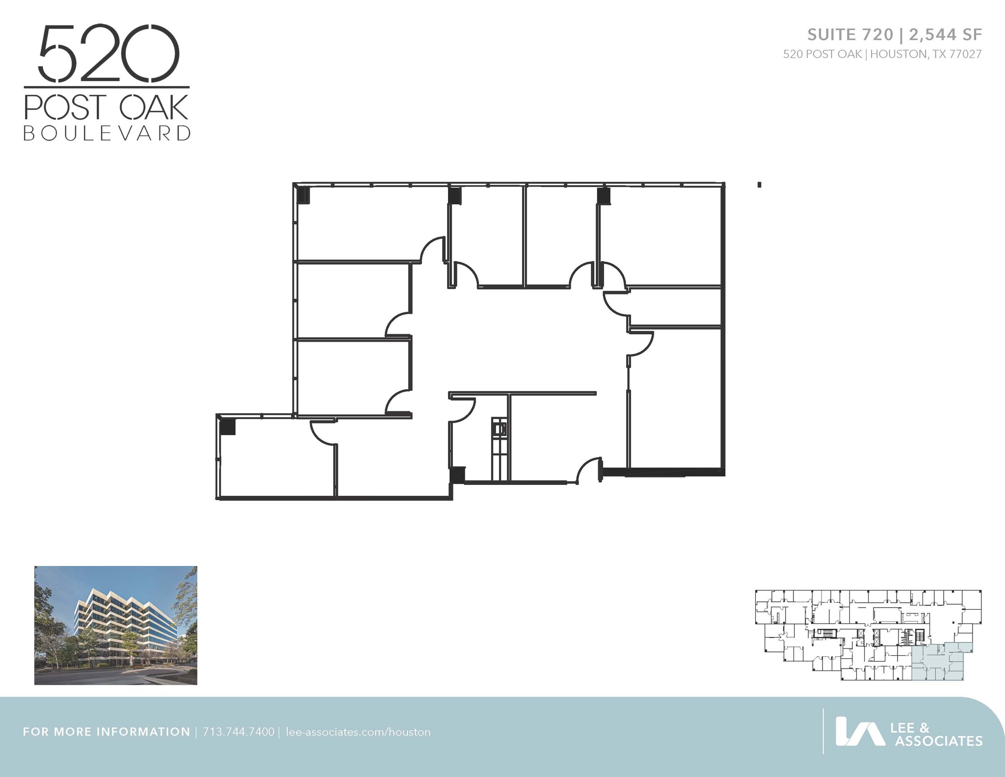 520 Post Oak Blvd, Houston, TX for lease Floor Plan- Image 1 of 1