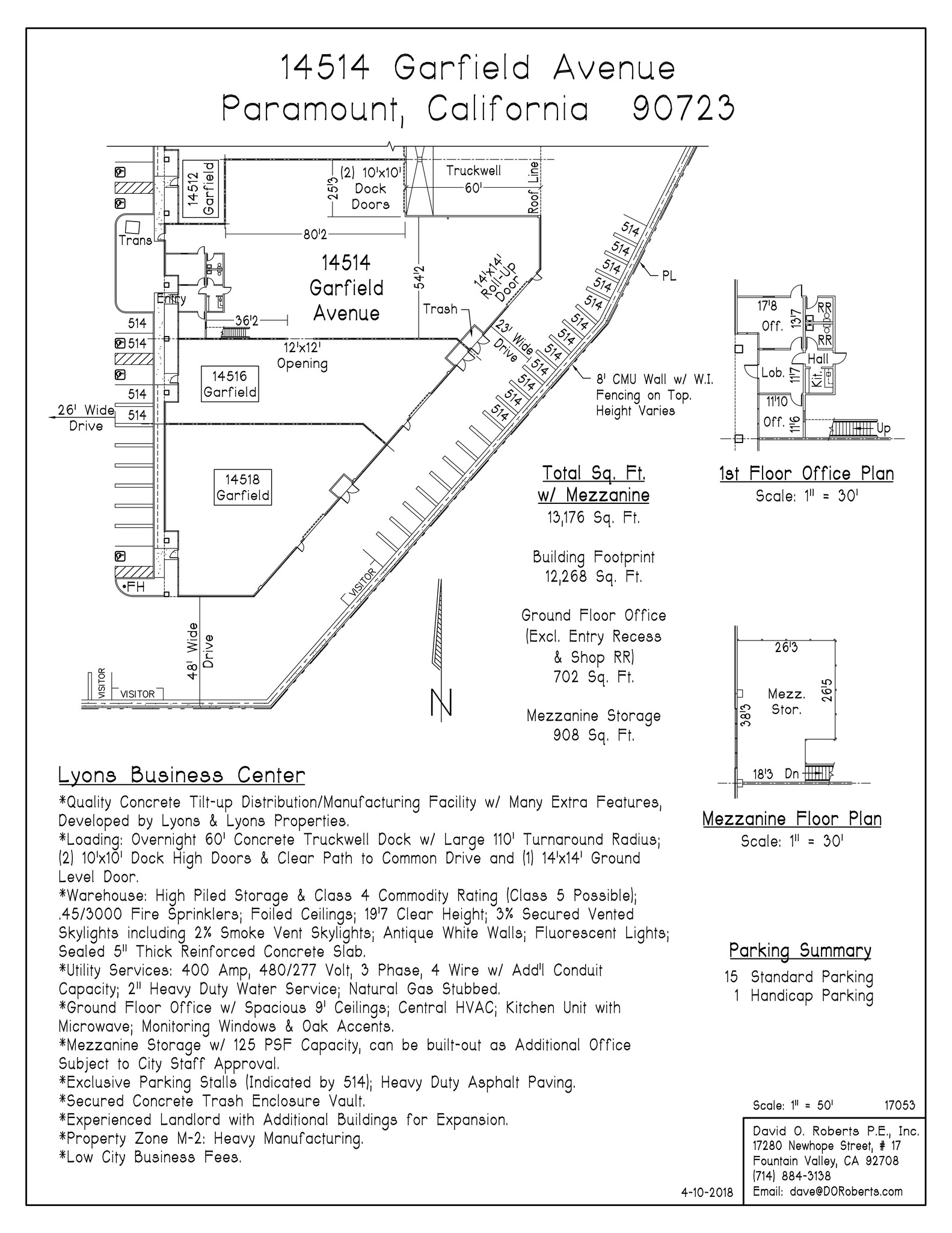 14512-14518 Garfield Ave, Paramount, CA for lease Site Plan- Image 1 of 1