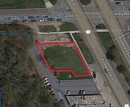 36977 Woodward Ave, Birmingham, MI - aerial  map view