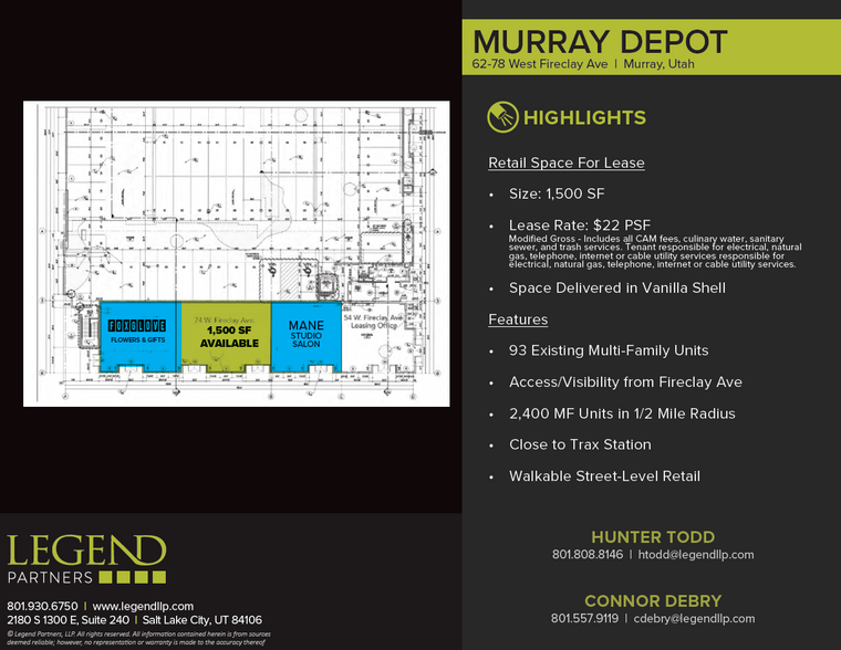 54 W Fireclay Ave, Murray, UT for lease - Building Photo - Image 2 of 3