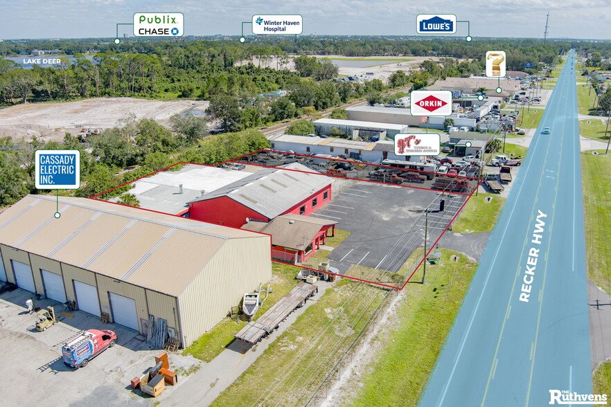 3427 Recker Hwy, Winter Haven, FL for lease - Aerial - Image 2 of 7