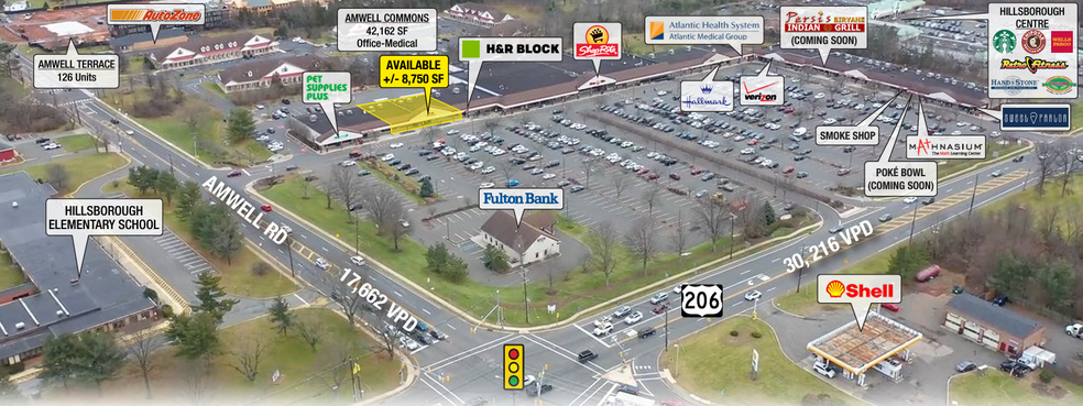 601 Route 206, Hillsborough, NJ for lease - Building Photo - Image 1 of 13