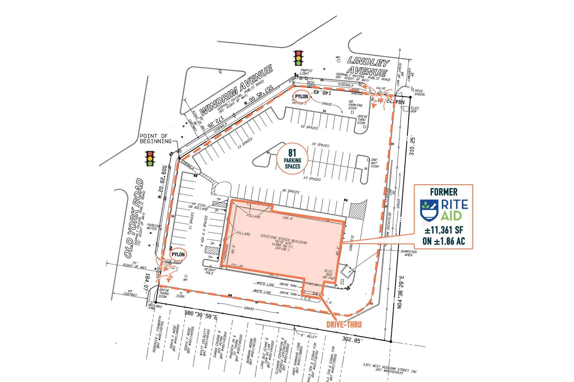 1334 Windrim Ave, Philadelphia, PA for lease Site Plan- Image 1 of 1