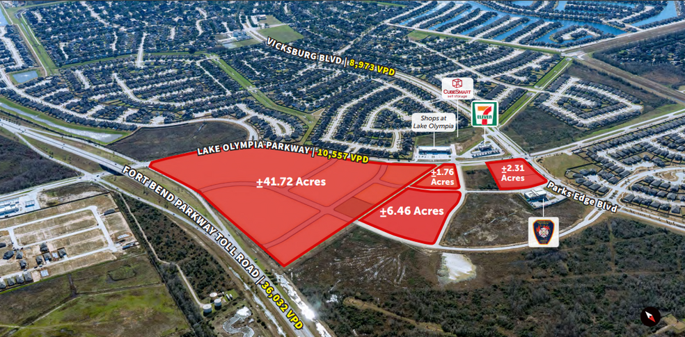 NWC Fort Bend Parkway Toll Road and Lake Olympia P, Missouri City, TX for sale - Building Photo - Image 1 of 1