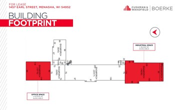 1453-1457 Earl St, Menasha, WI for lease Floor Plan- Image 1 of 1