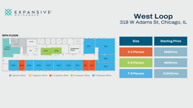 318 W Adams St, Chicago, IL for lease Floor Plan- Image 1 of 4