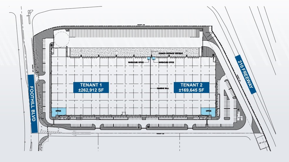 SWC Foothill Blvd, Irwindale, CA for lease - Site Plan - Image 2 of 3