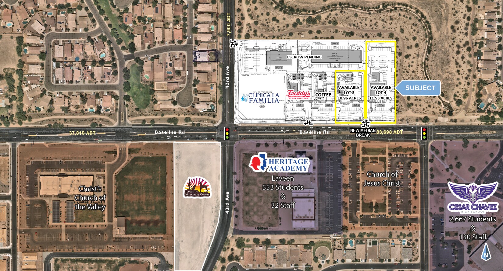 NEC 43rd Ave & Baseline Rd, Phoenix, AZ for sale Building Photo- Image 1 of 1