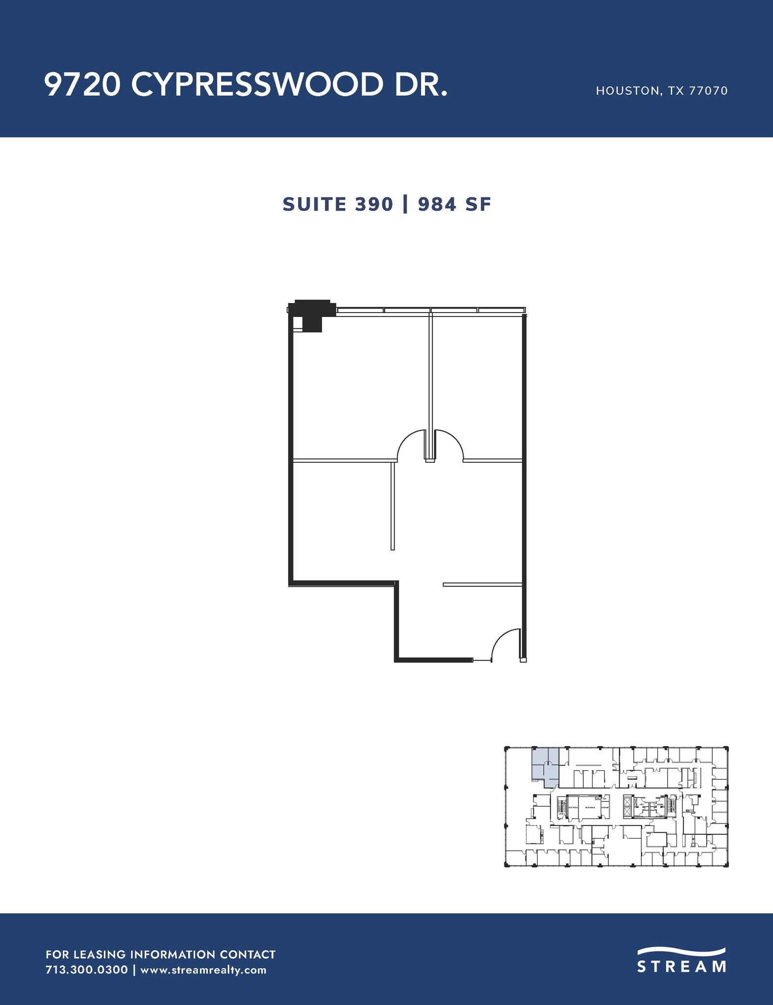 9720 Cypresswood Dr, Houston, TX for lease Floor Plan- Image 1 of 1