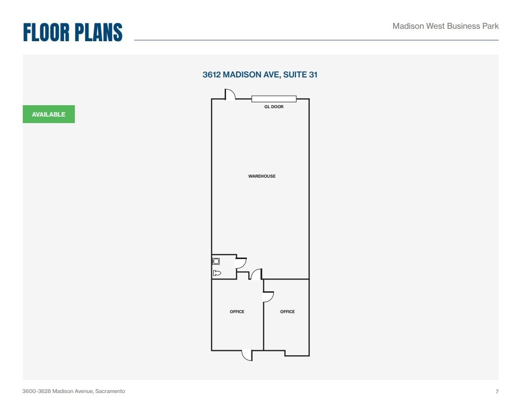 3600 Madison Ave, North Highlands, CA for lease Floor Plan- Image 1 of 1