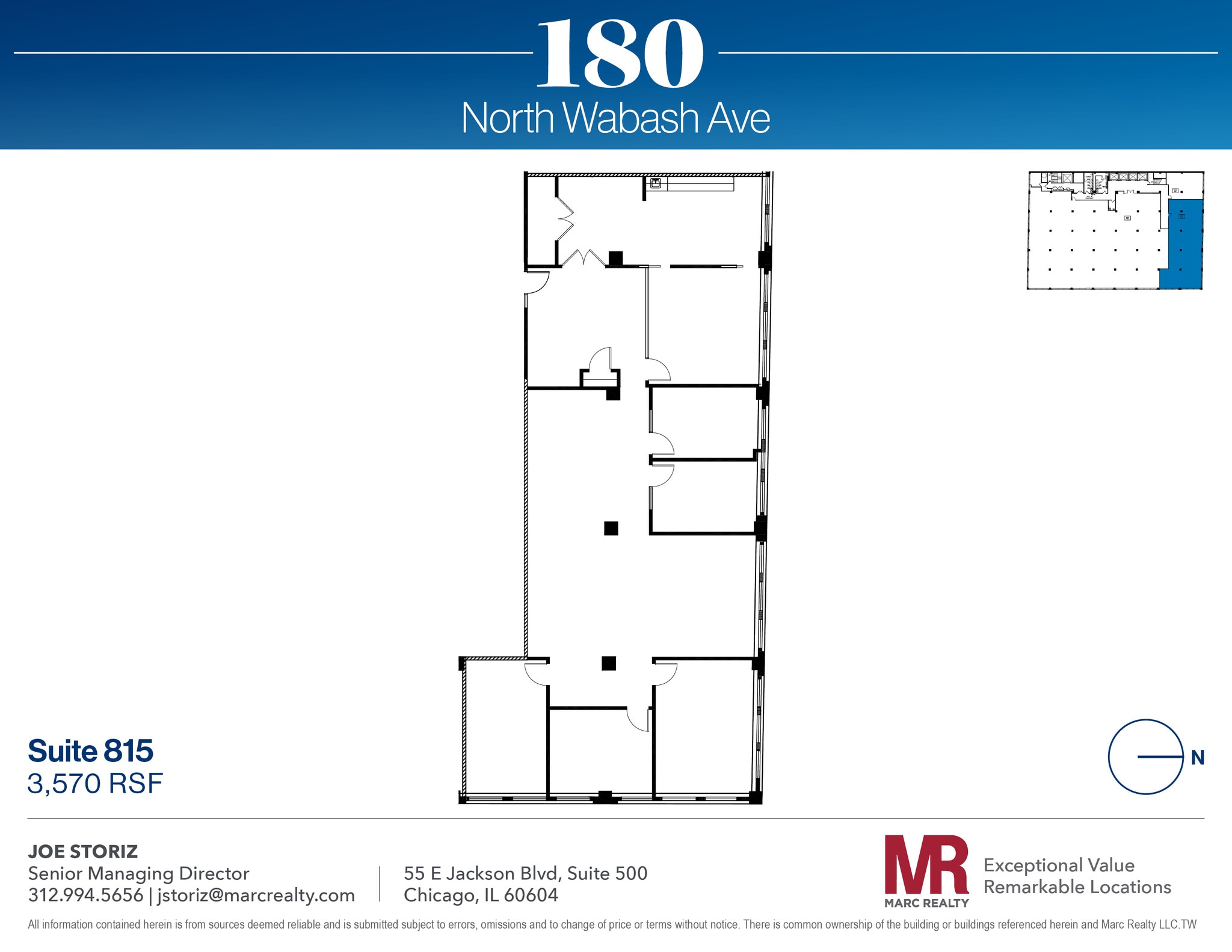 180 N Wabash Ave, Chicago, IL for lease Floor Plan- Image 1 of 1