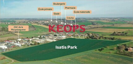 Matis Dremil, LAFAGE, HG - AERIAL map view