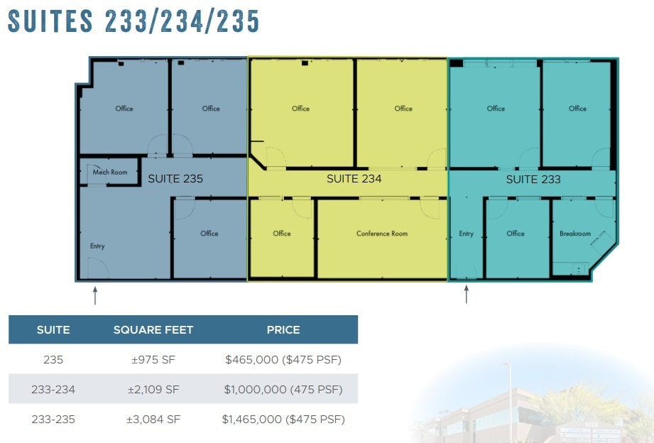9888 Carroll Centre Rd, San Diego, CA 92126 - Unit 233-234 -  - Floor Plan - Image 1 of 1