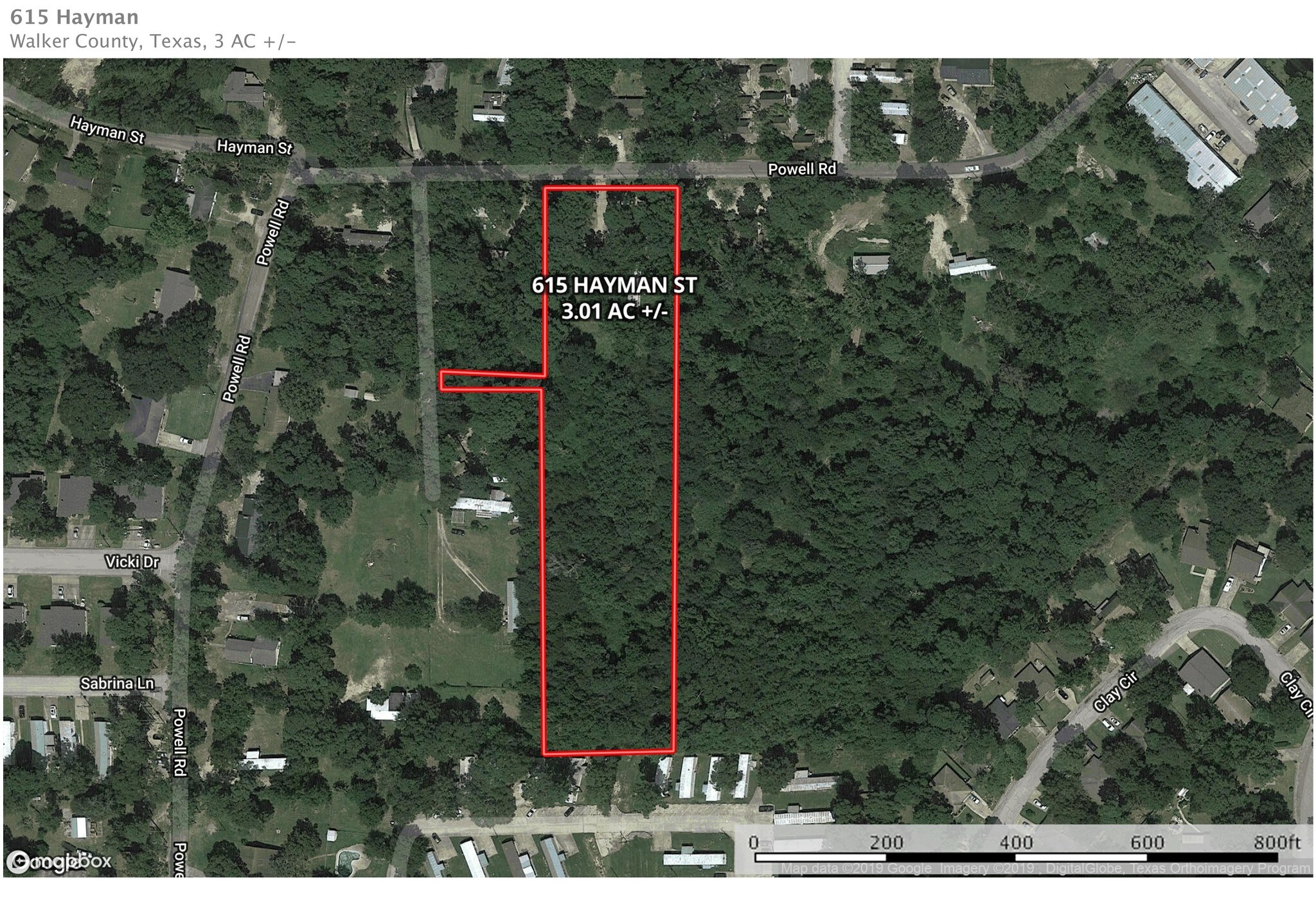 615 Hayman St, Huntsville, TX for sale Plat Map- Image 1 of 1
