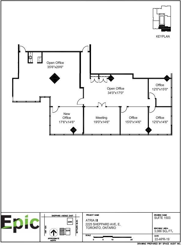 2255 Sheppard Ave E, Toronto, ON for lease Floor Plan- Image 1 of 1