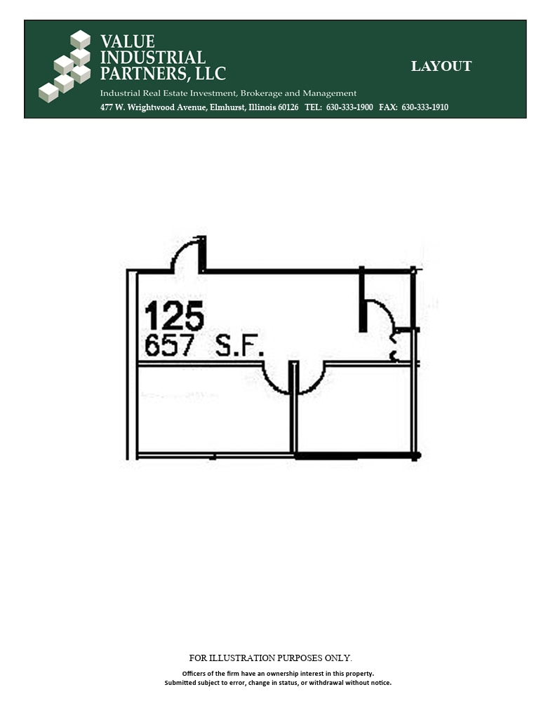 245 W Roosevelt Rd, West Chicago, IL for lease Floor Plan- Image 1 of 1