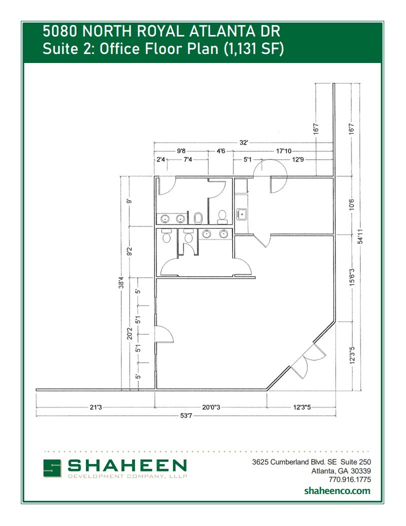 5080 N Royal Atlanta Dr, Tucker, GA for lease Floor Plan- Image 1 of 4